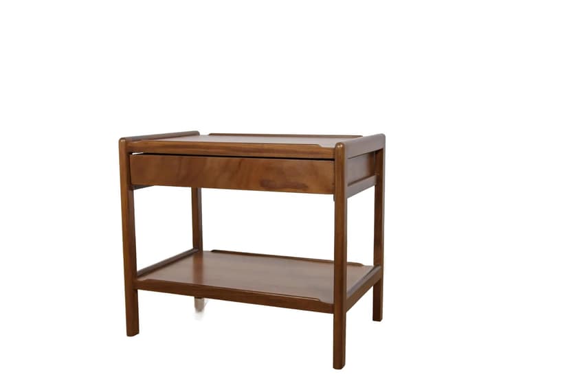 Stolik pomocniczy, teak brązowy, Dania, lata 70.