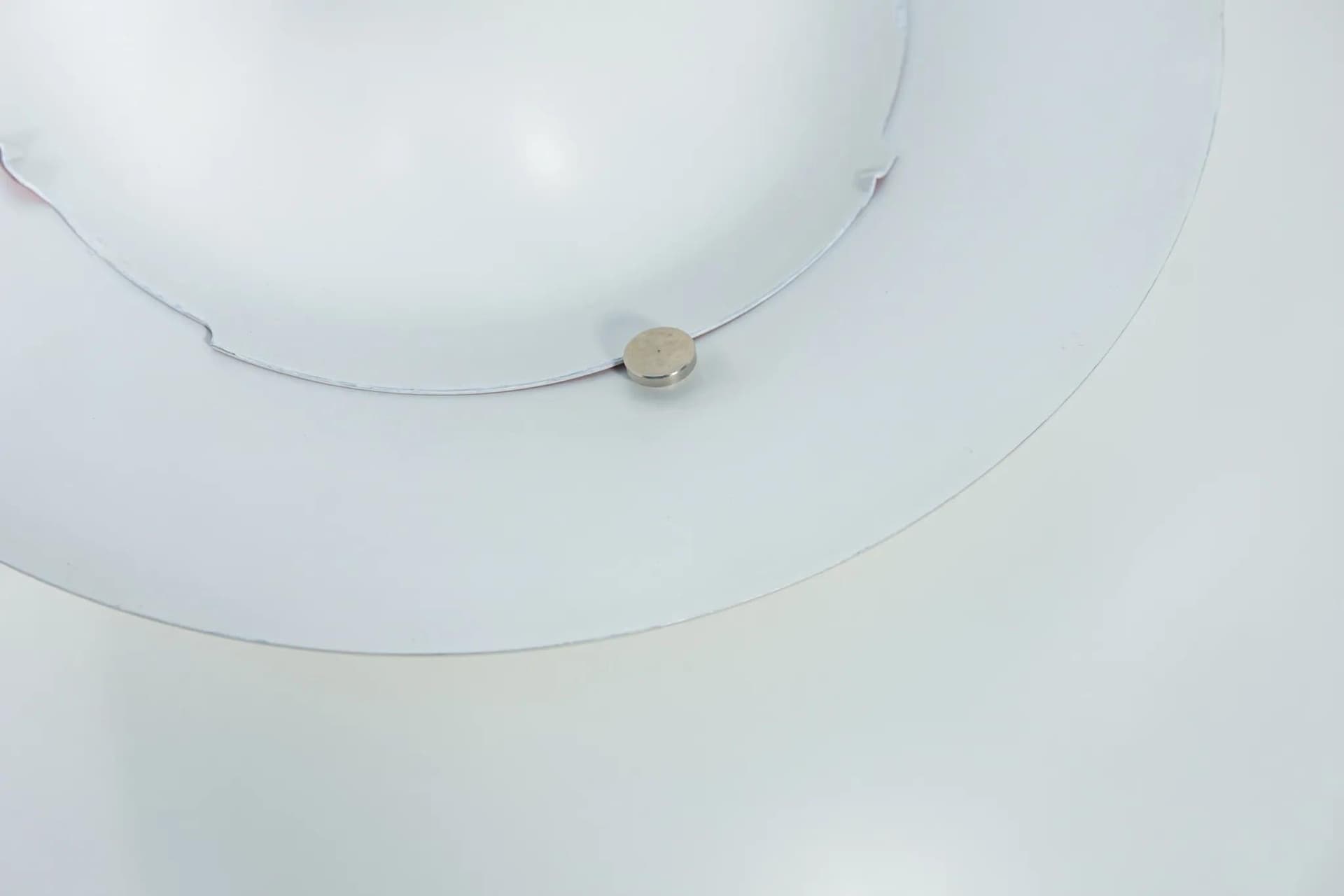 Pendant lamp PH5, white aluminum, by P. Henningsen, Louis Poulsen, Denmark, 1960s. - 74272