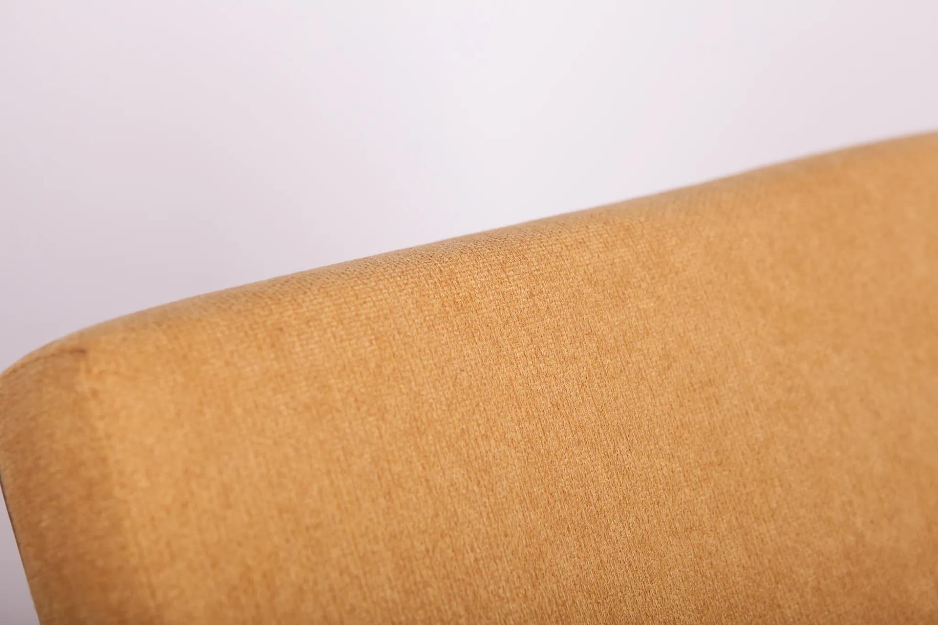 Armchair, beech walnut, mustard fabric, TON, Czechoslovakia, 1960s. - 75207