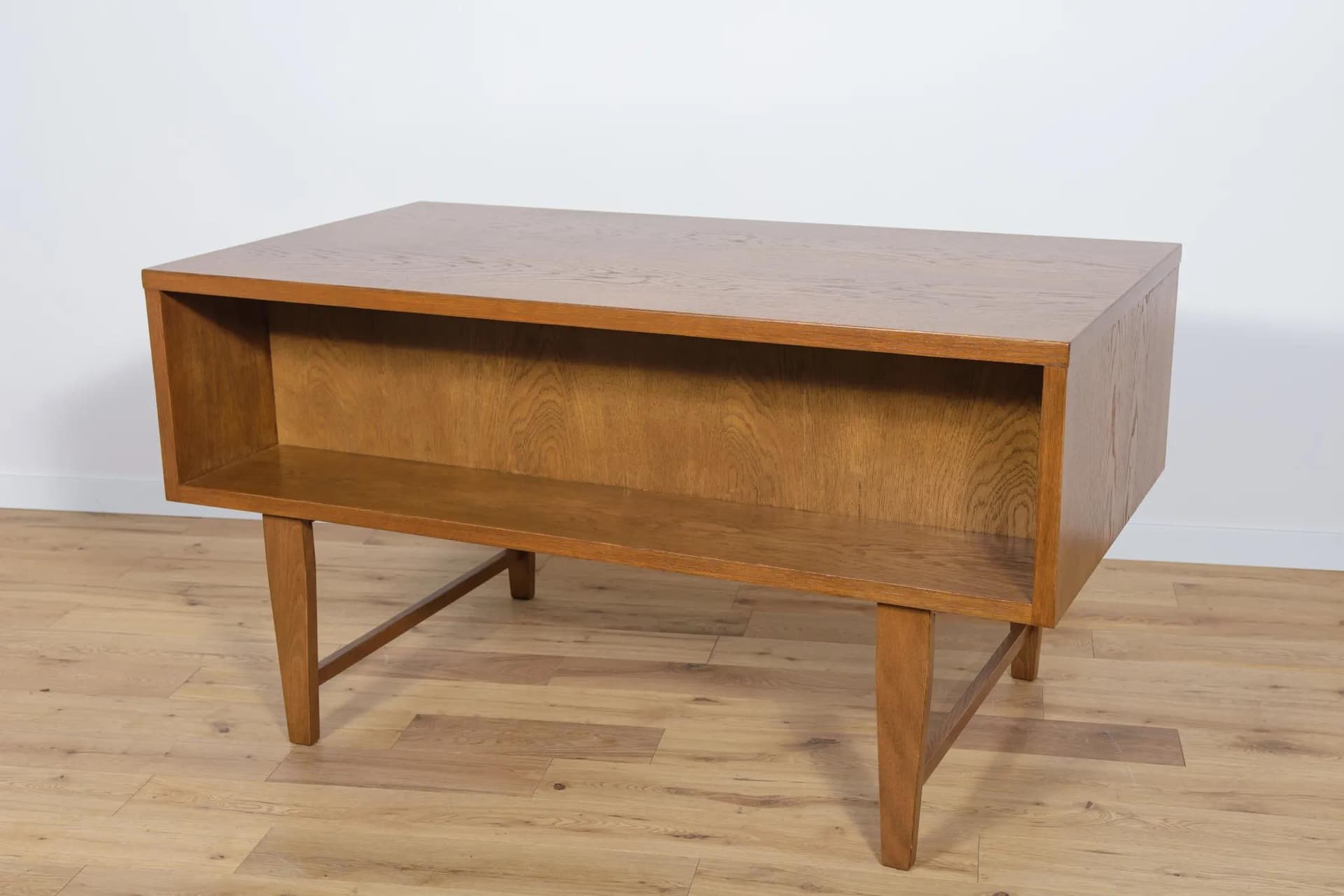 Desk, brown oak, Denmark, 1960s. - 75150