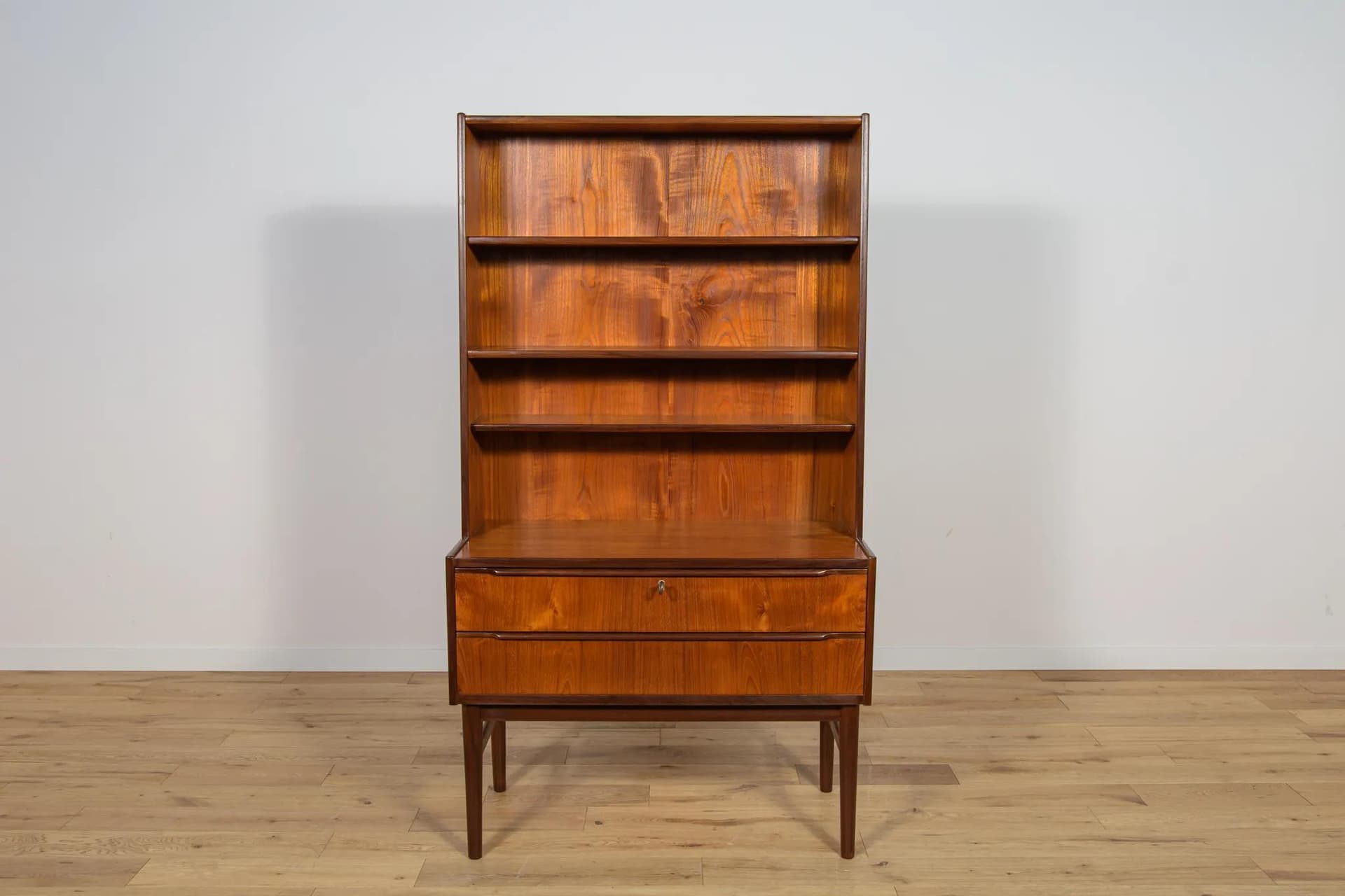 Bookcase, dark brown teak, Denmark, 1960s. - 75452