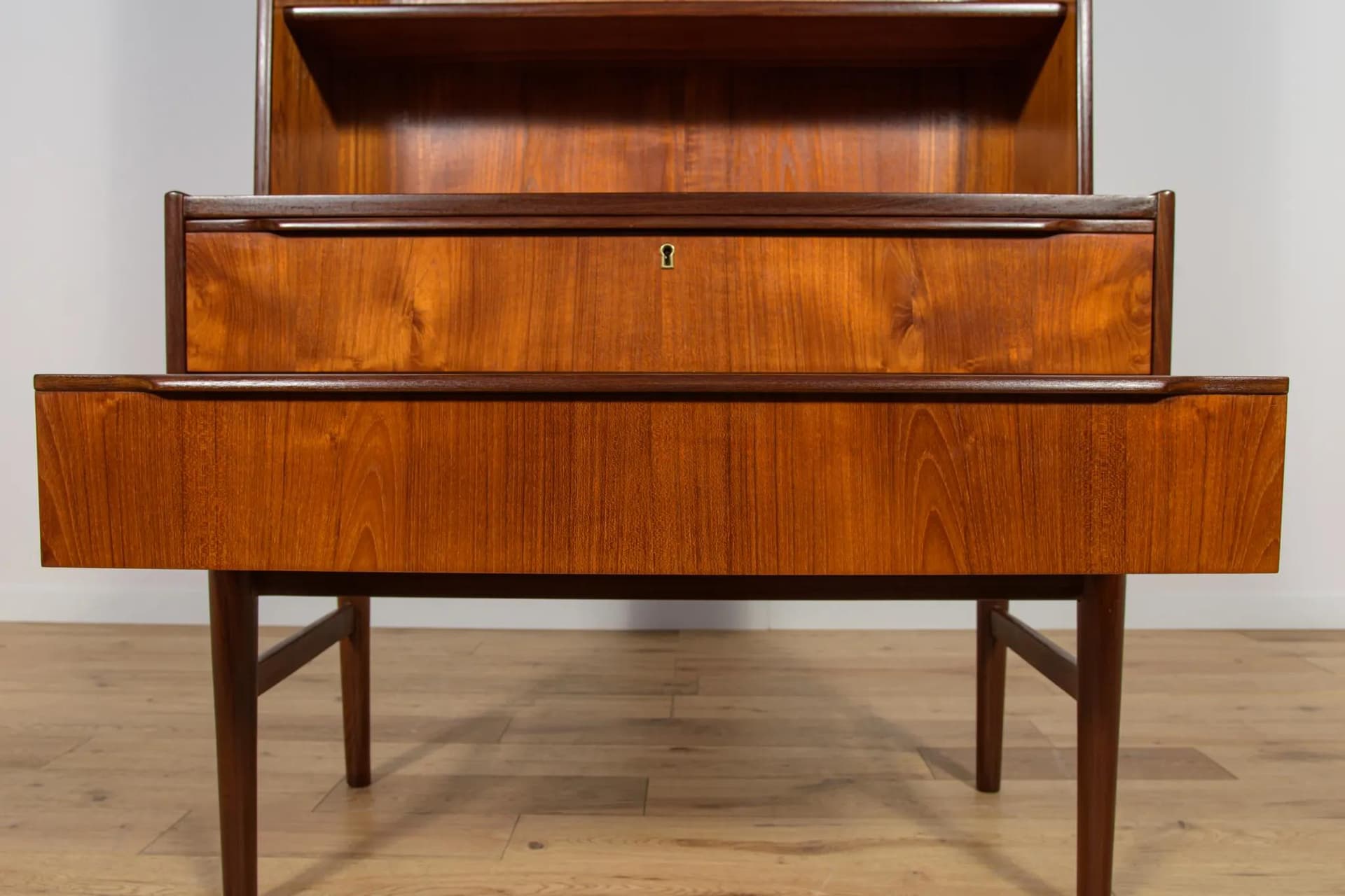 Bookcase, dark brown teak, Denmark, 1960s. - 75458