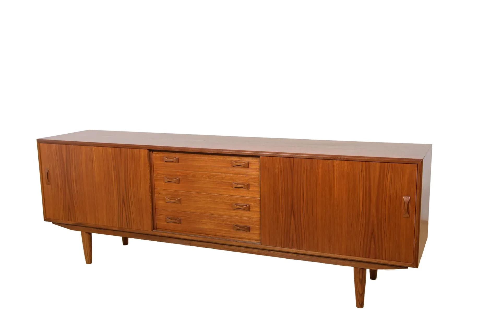 Komoda, teak brązowy, Clausen & Son, Dania, lata 60.