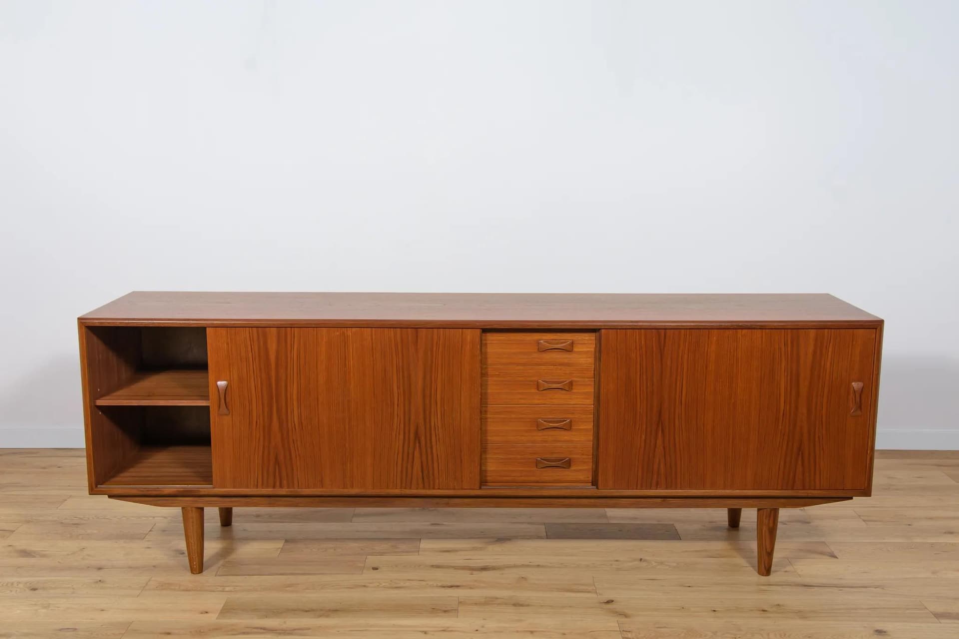 Komoda, teak brązowy, Clausen & Son, Dania, lata 60. - 75432