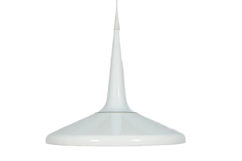 Pendant lamp Juicy, white aluminum, by K. Salto, T. Sigsgaard, Fritz Hansen, Denmark, 21st c.