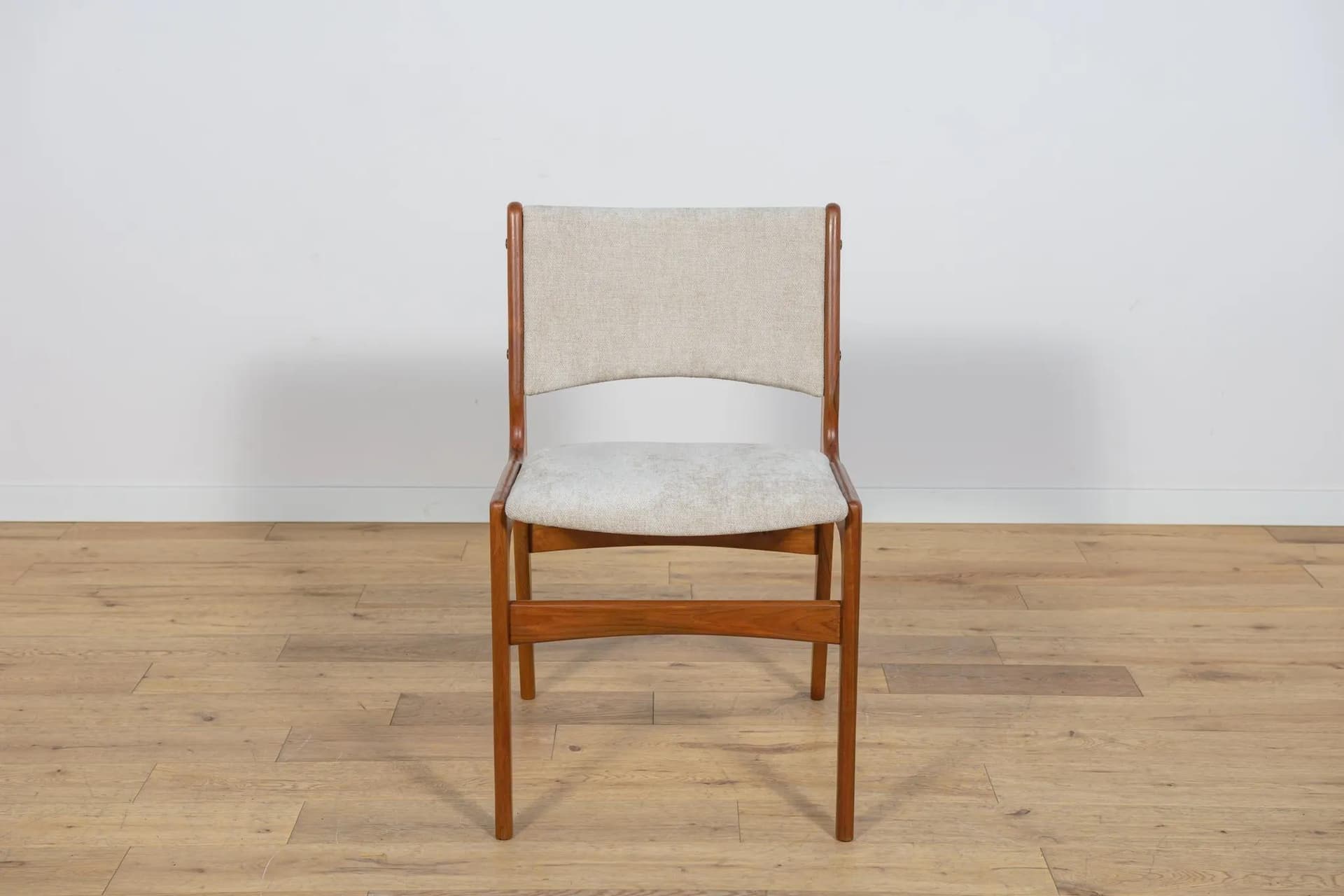 Set of six chairs, light brown teak, by J. Andersen, Denmark, 1960s. - 75363