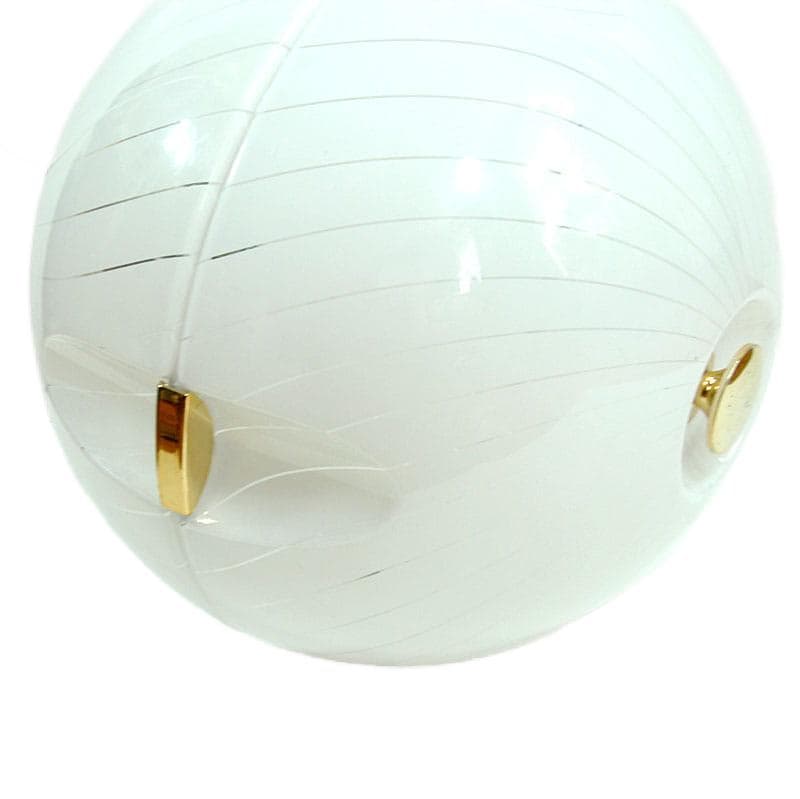 White Plastic Ceiling Lamp, Italy, 1980s - 6376
