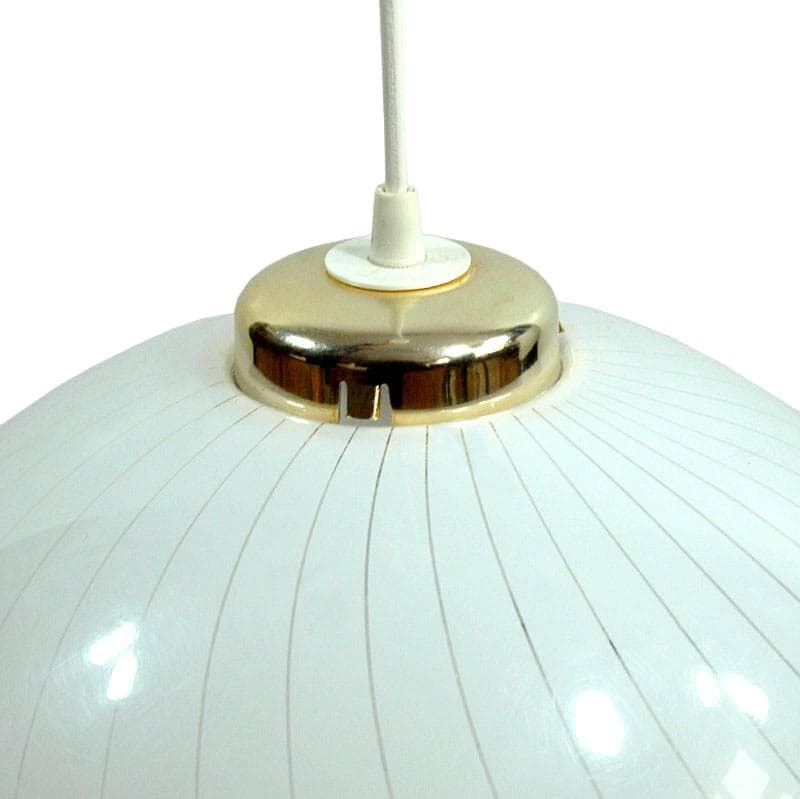 White Plastic Ceiling Lamp, Italy, 1980s - 6377