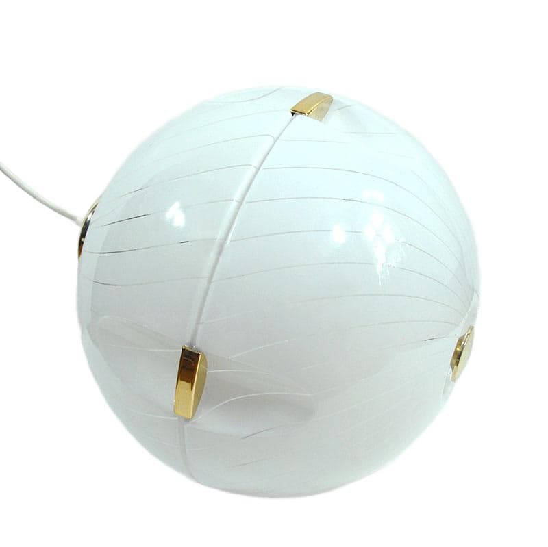 White Plastic Ceiling Lamp, Italy, 1980s - 6375