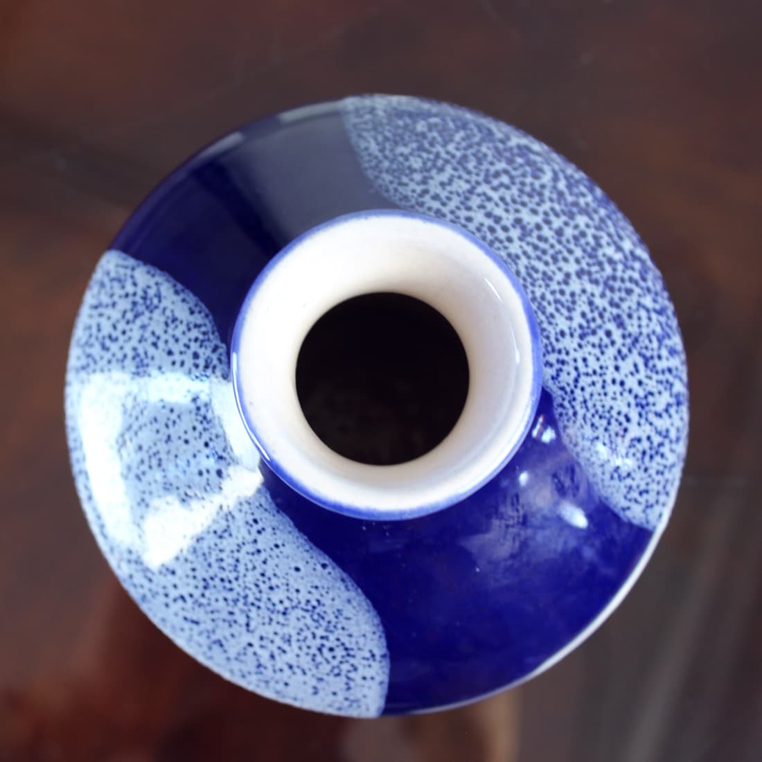 Wazon, kobaltowy, ceramika, Czechosłowacja, lata 60. - 75763