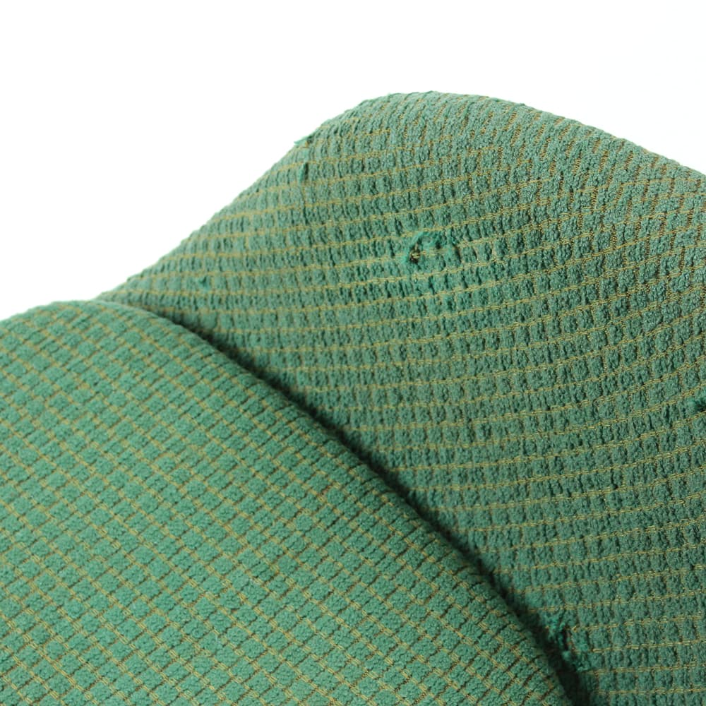 Krzesło shell, zielony, wełna, buk, proj. F. Jirák, Czechosłowacja, lata 60. - 91454