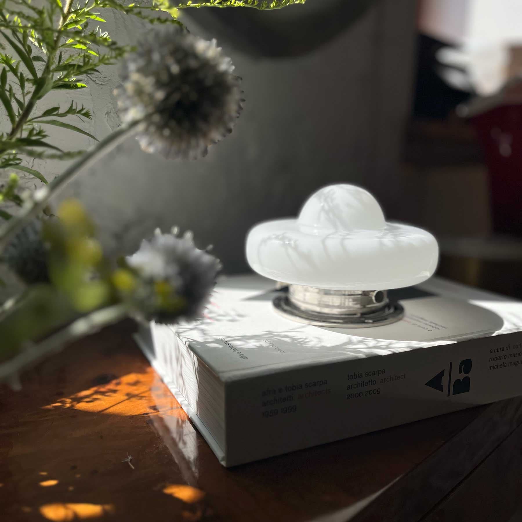 Kinkiet Busola szło opalowe, nikiel, Embassy Interiors - 76021