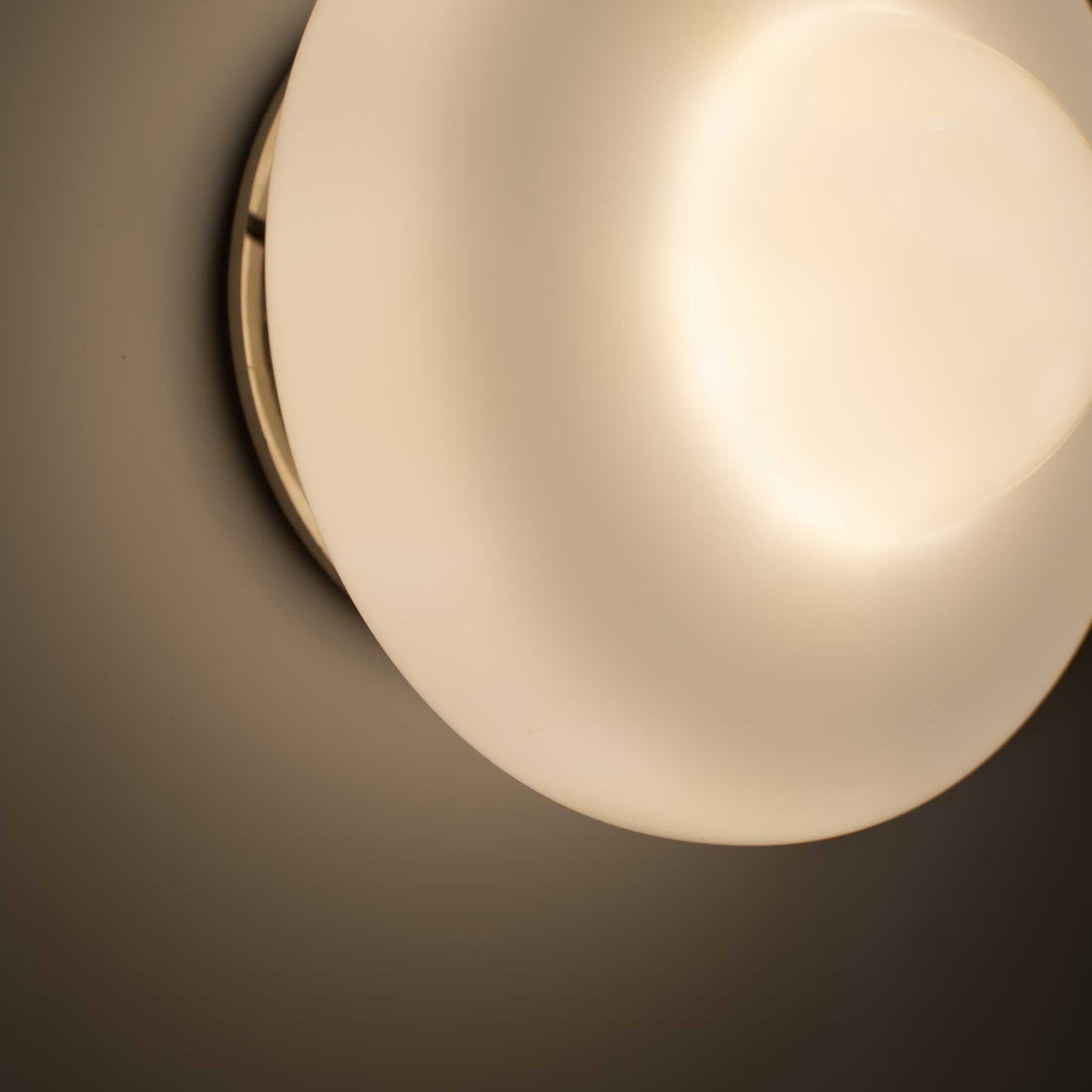 Kinkiet Busola szło opalowe, nikiel, Embassy Interiors - 76025