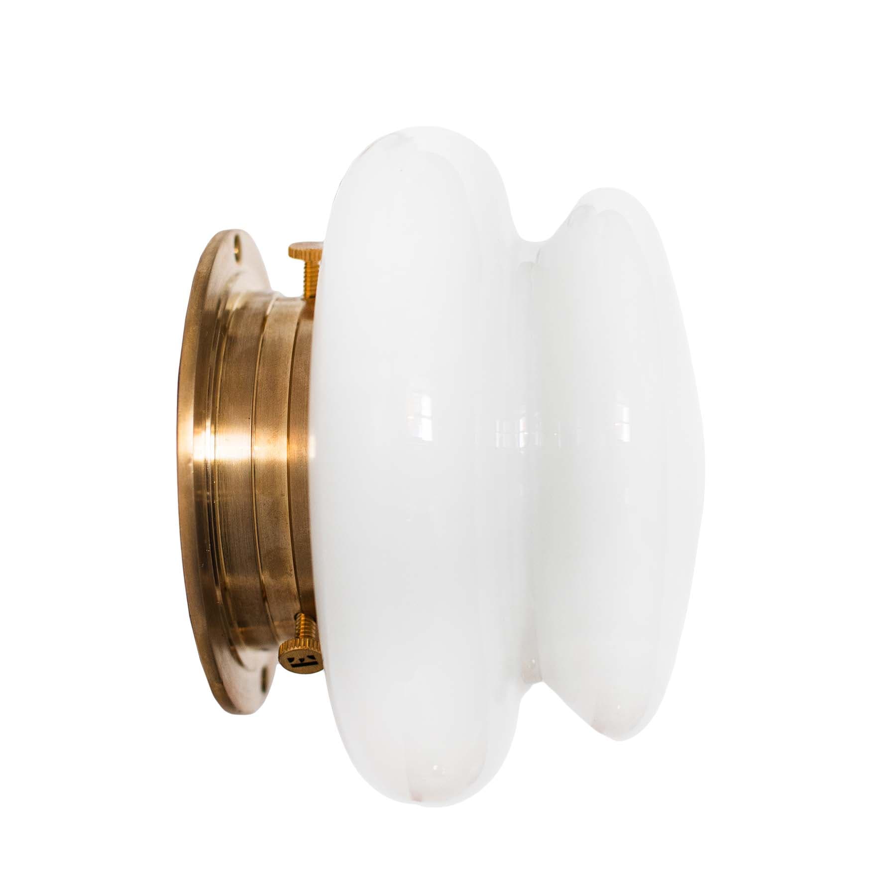 Kinkiet Mooring szło opalowe, mosiądz, Embassy Interiors