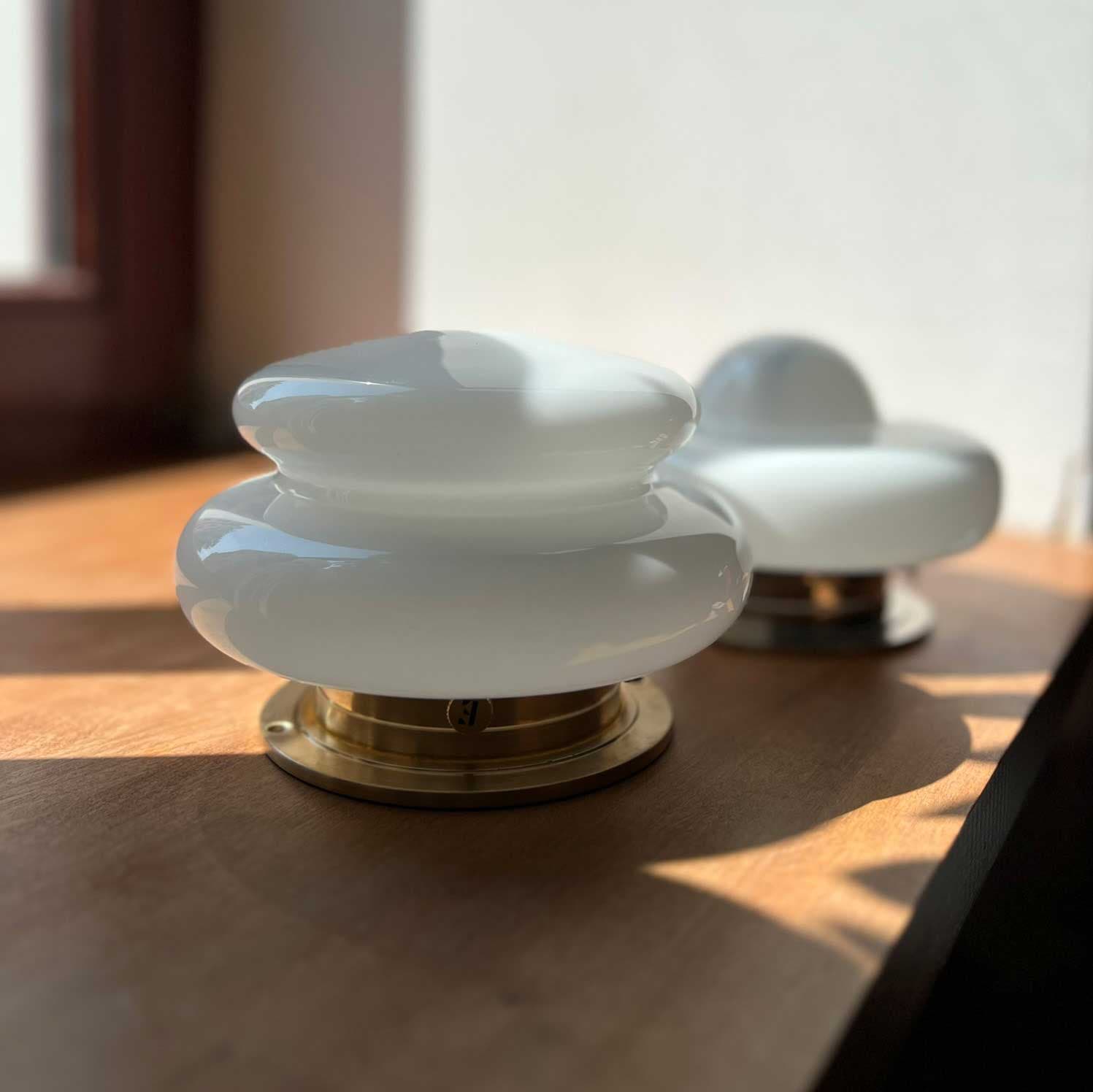 Kinkiet Mooring szło opalowe, mosiądz, Embassy Interiors - 76018