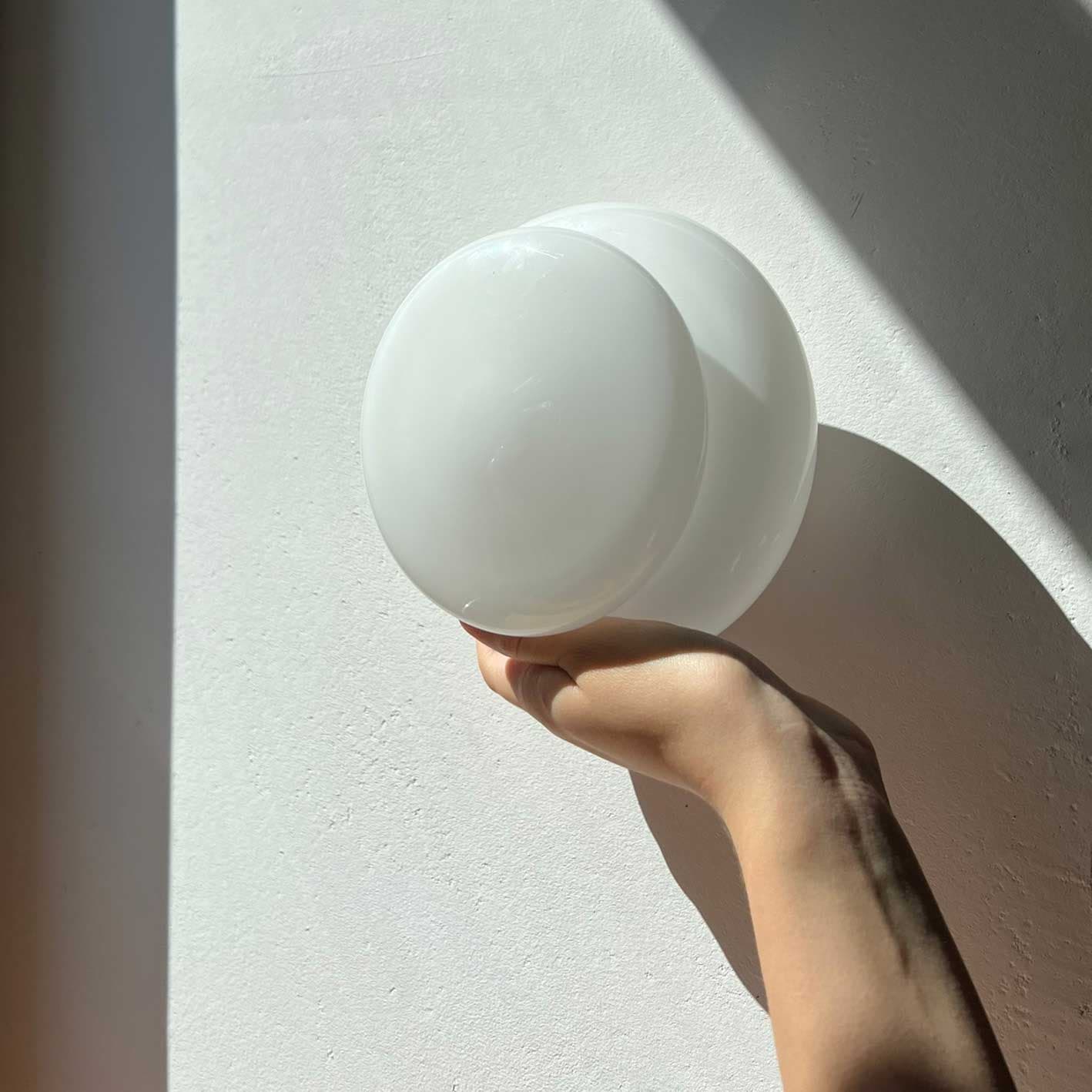 Kinkiet Mooring szło opalowe, nikiel, Embassy Interiors - 76008