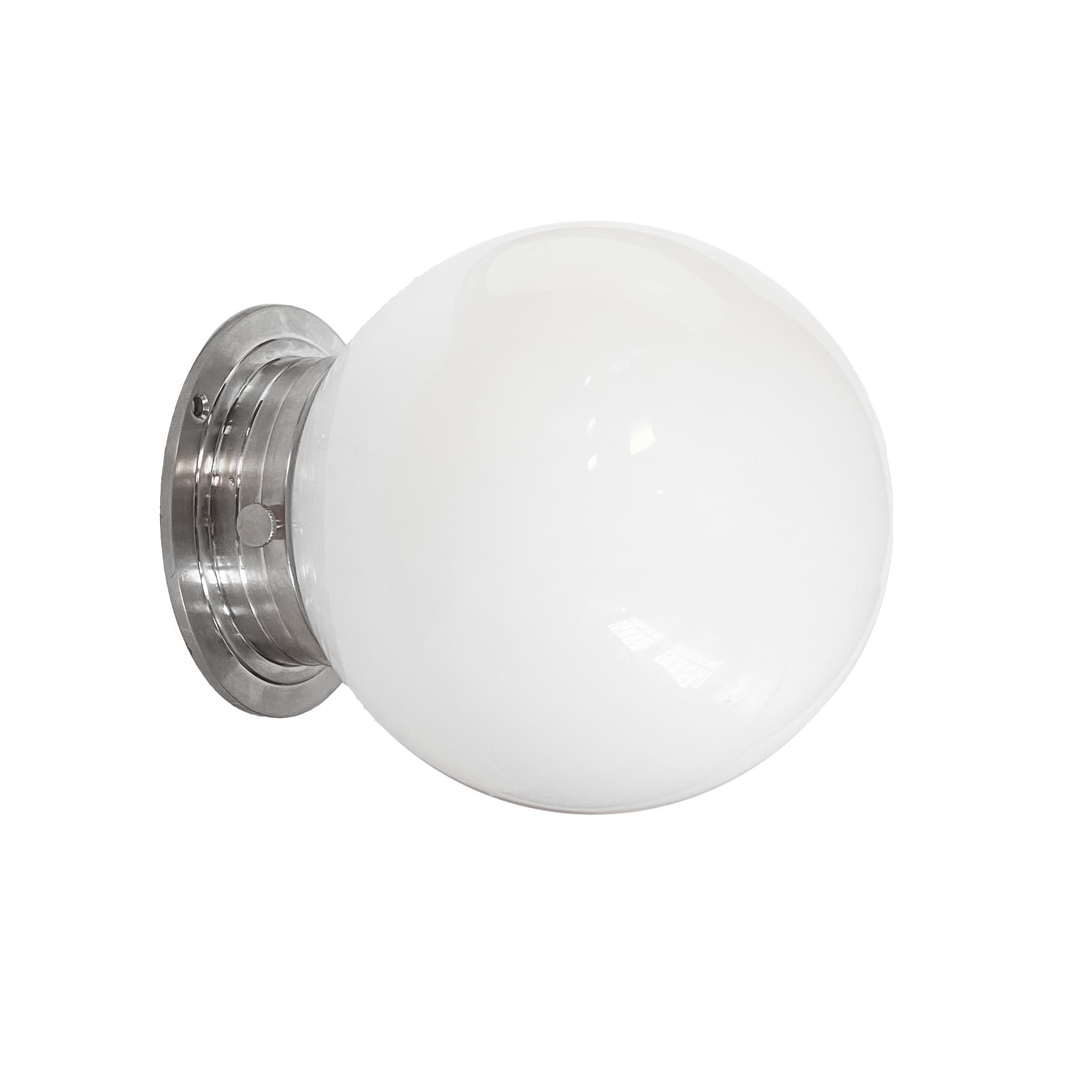 Kinkiet Polaris szło opalowe, nikiel, Embassy Interiors