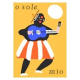 O sole mio! Słońce ty moje! Kobieta z gitarą