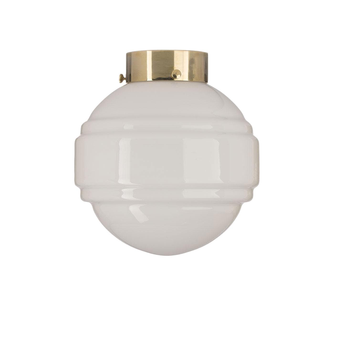 Plafon Saturn, szkło, mosiądz, Embassy Interiors