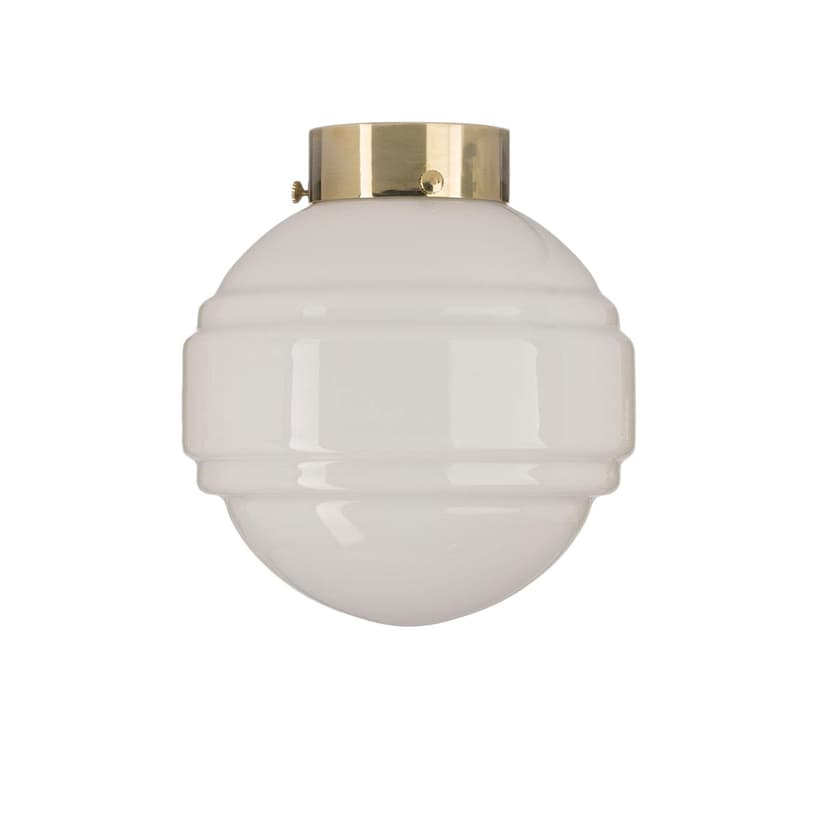 Plafon Saturn, szkło, mosiądz, Embassy Interiors