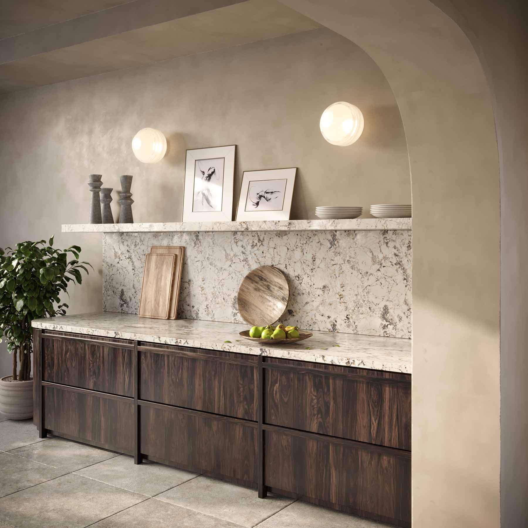 Plafon Saturn, szkło, nikiel, Embassy Interiors - 76262