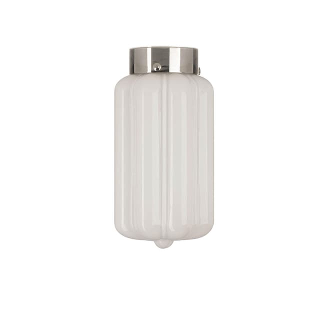 Plafon Deco szkło opalowe, nikiel, Embassy Interiors - WYMIARY