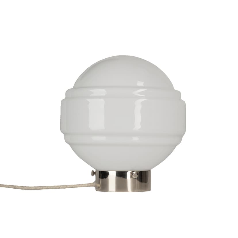 Lampa stołowa Saturn szkło, nikiel, Embassy Interiors