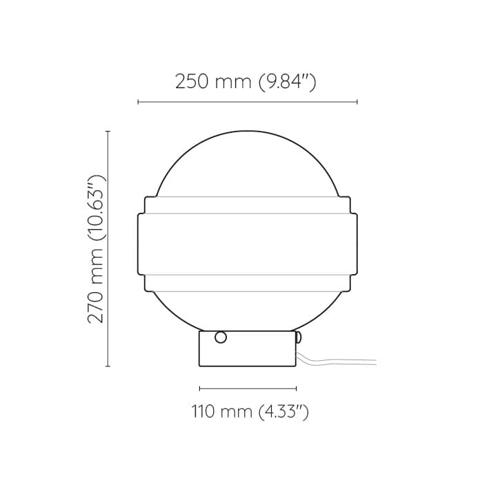 Lampa stołowa Deco szło opalowe, nikiel, Embassy Interiors - 89852