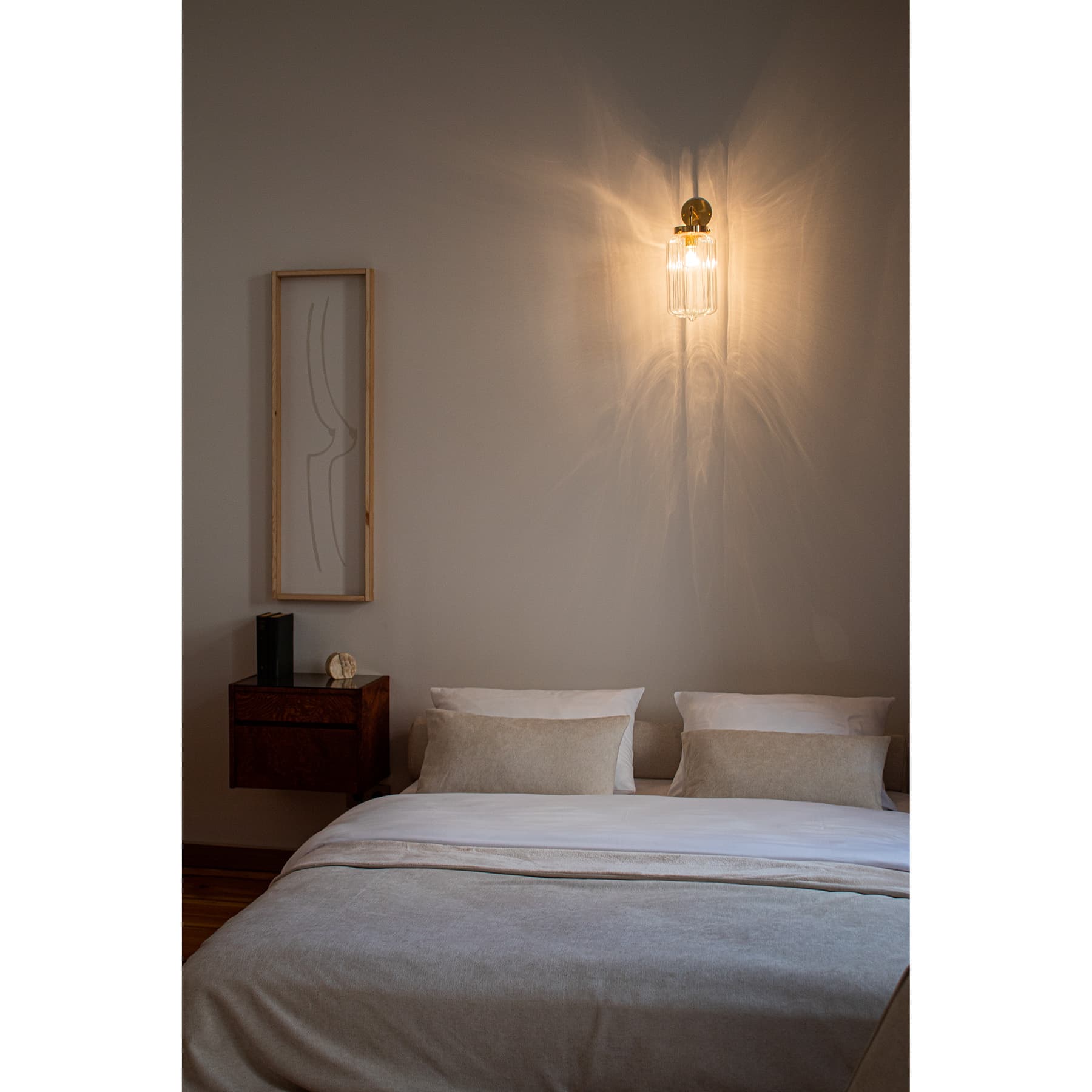 Kinkiet Deco szło jasne, mosiądz, Embassy Interiors - 76166