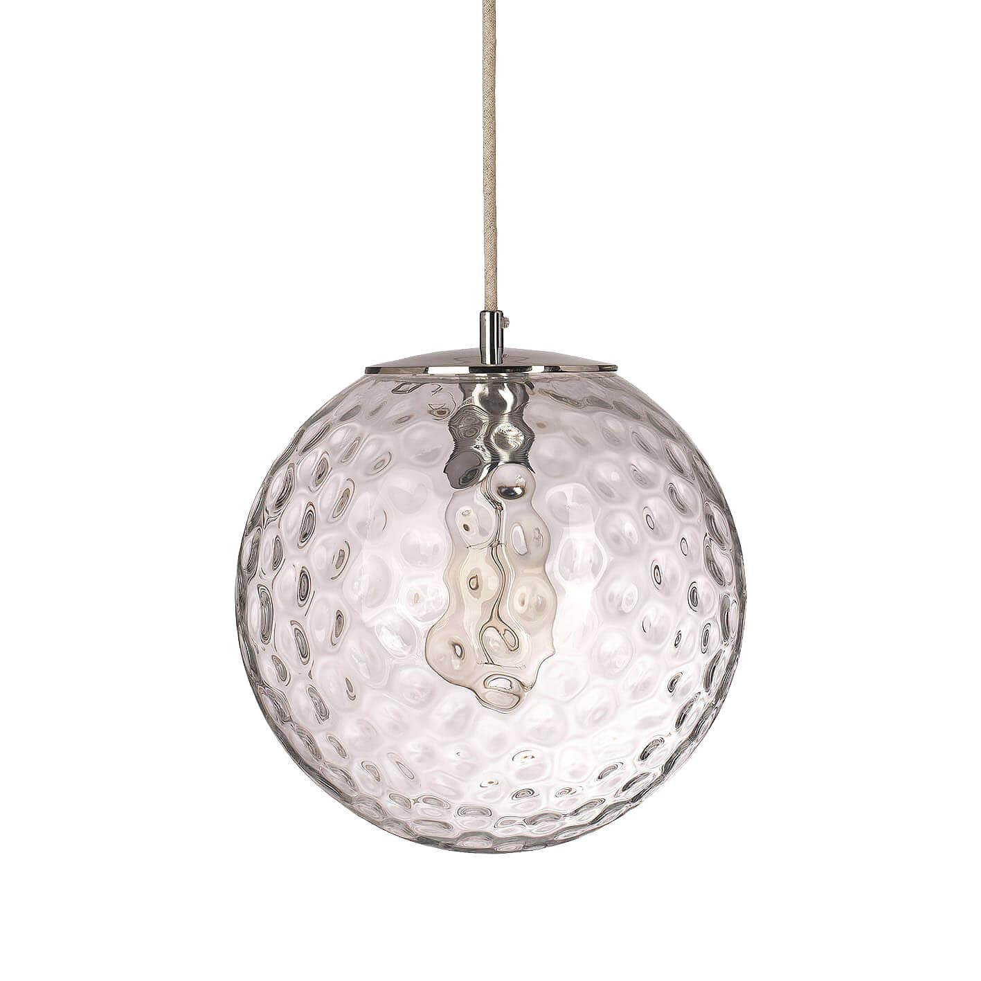 Lampa wisząca Kula Refleksyjna 250 szkło, nikiel, Embassy Interiors