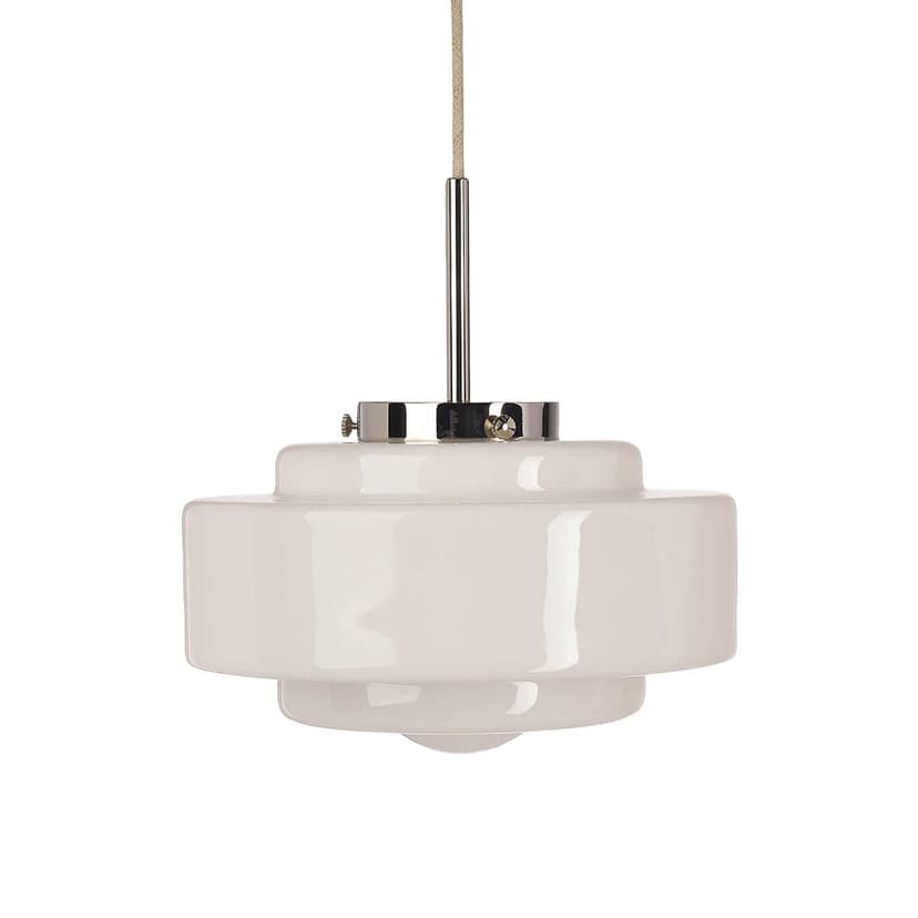 Lampa wisząca Mémoire szkło, nikiel, Embassy Interiors