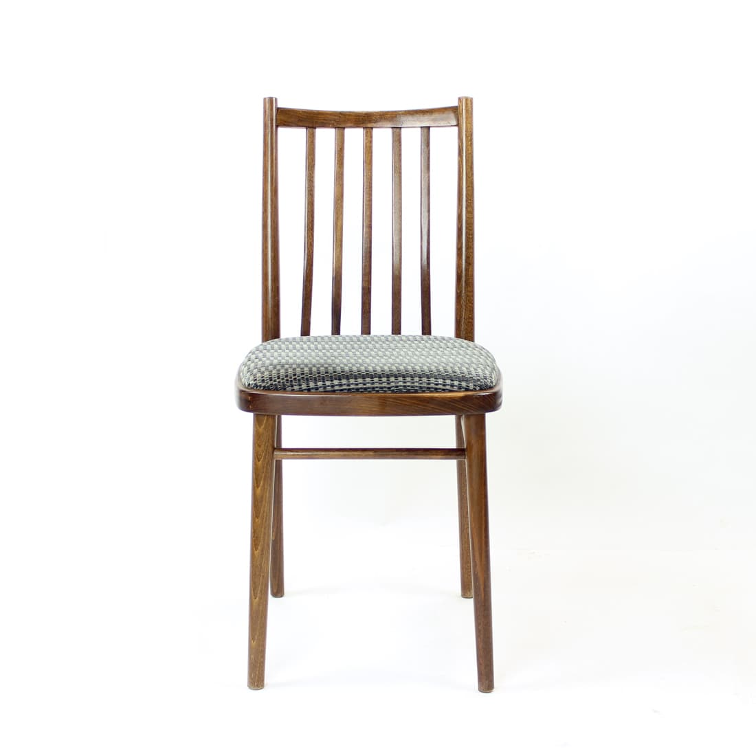 Zestaw czterech krzeseł, dąb ciemny, TON, Czechosłowacja, lata 60. - 76290