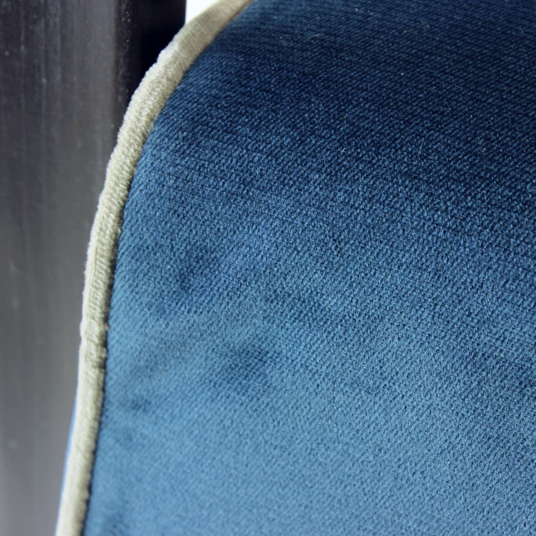 Fotel H-269, velvet niebieski, jesion ciemny, proj. J. Halabala, UP Závody, Czechosłowacja, lata 20. - 76502