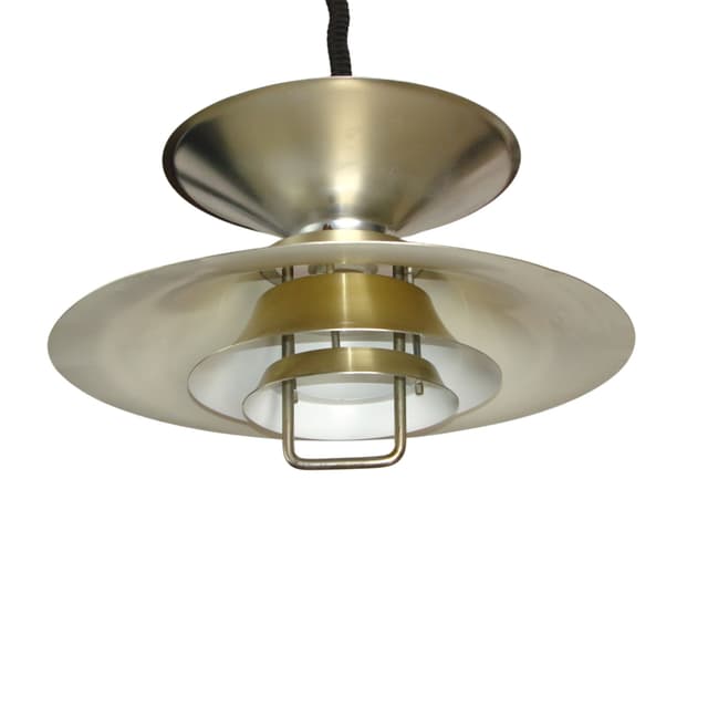 Lampa wisząca, złoty, aluminium, Dania, lata 70. - WYMIARY