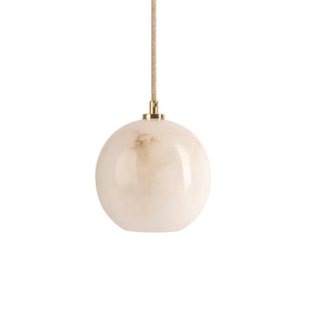 Lampa wisząca Selene wzorzysty alabaster, mosiądz, Embassy Interiors - WYMIARY