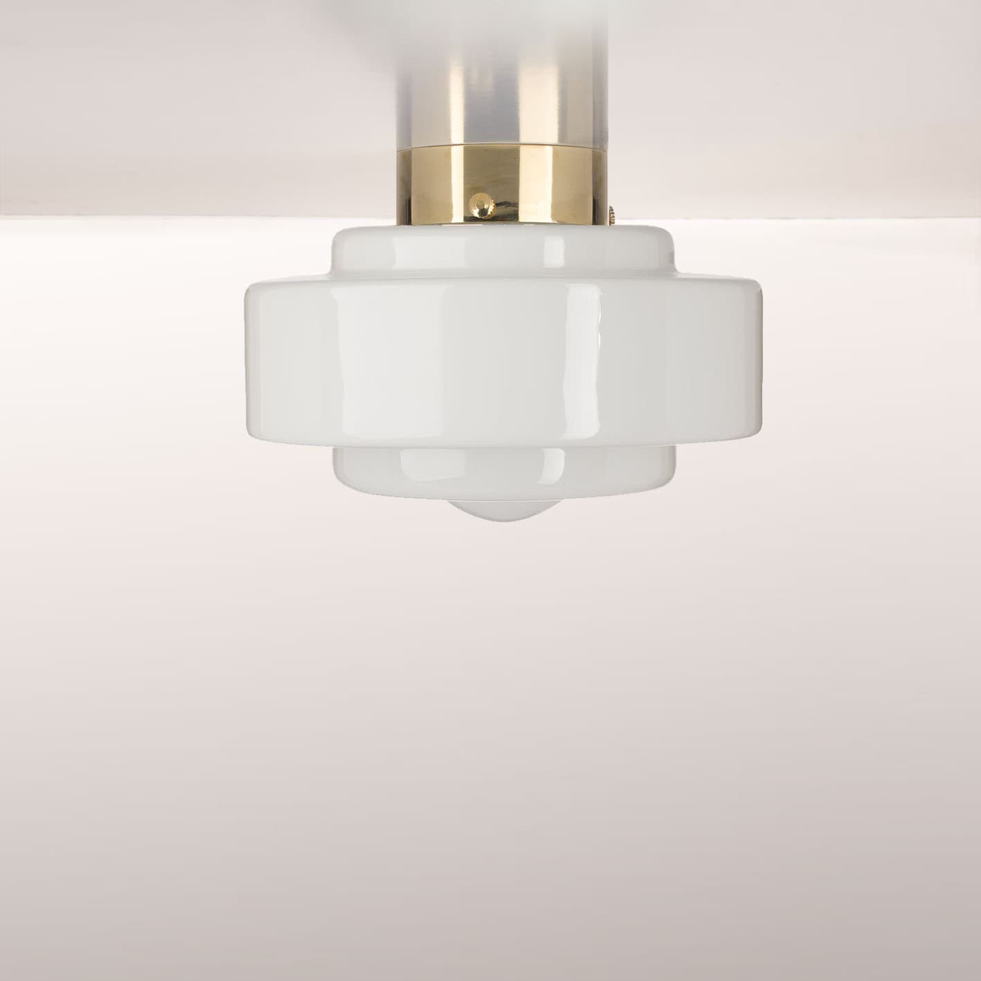 Plafon Mémoire, szkło, mosiądz, Embassy Interiors - 80034