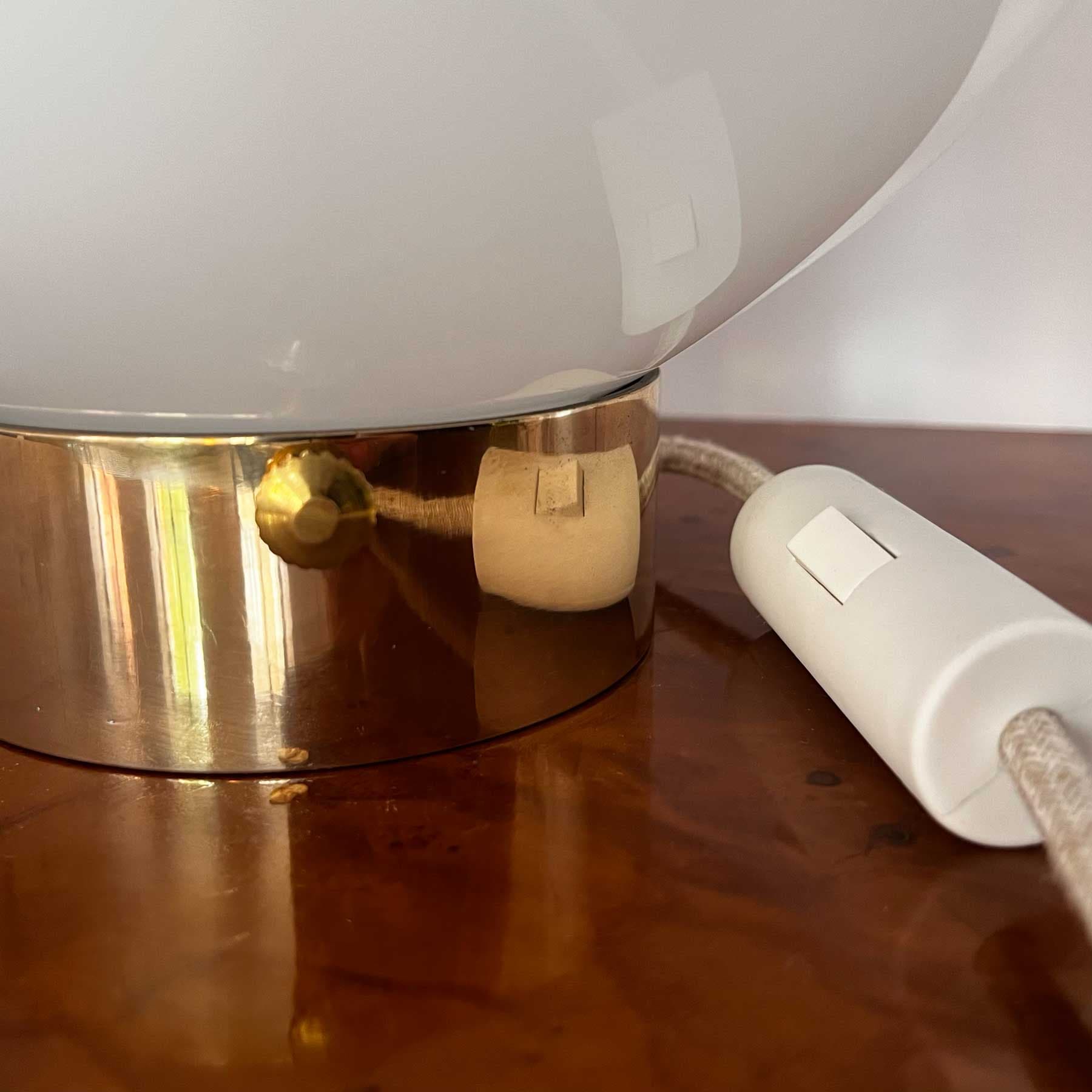 Lampa stołowa Saturn szkło, mosiądz, Embassy Interiors - 77422