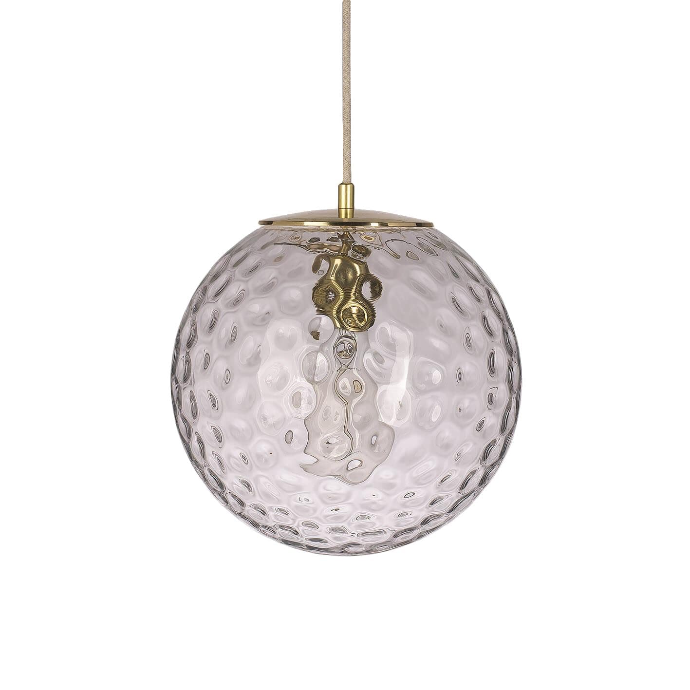 Lampa wisząca Kula Refleksyjna 250 szkło, mosiądz, Embassy Interiors