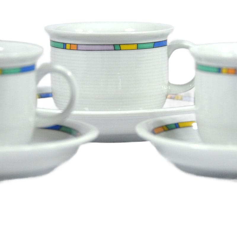 Snow-White Porcelain Cup Set, Thomas Rosenthal, Germany, 1990s - 6299