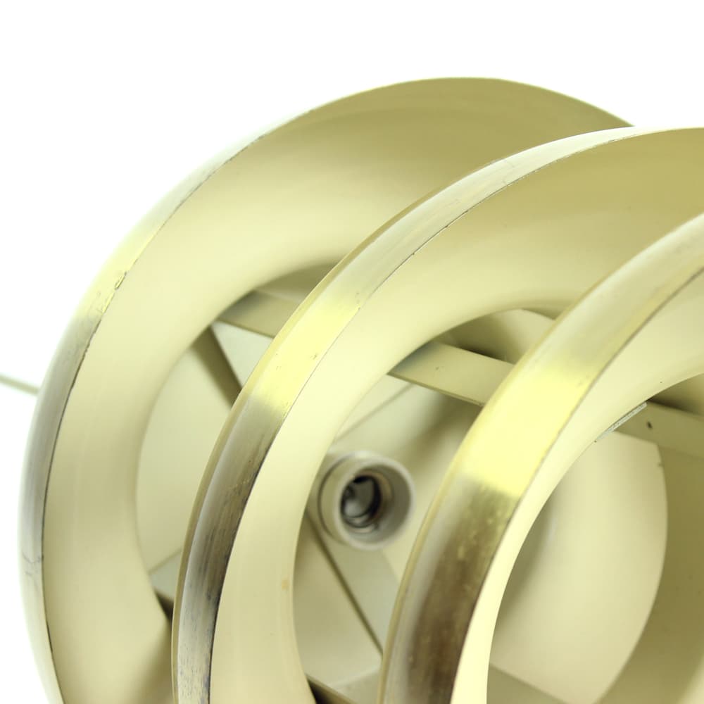 Ceiling lamp, golden brass, Czechoslovakia, 1960s. - 91007