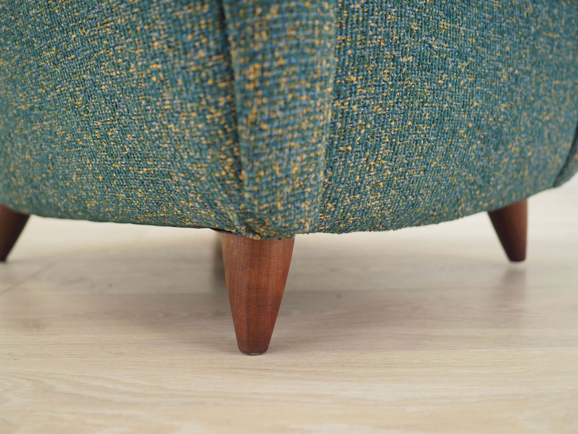 Lounge chair, green fabric, Italy, 1970s. - 78870