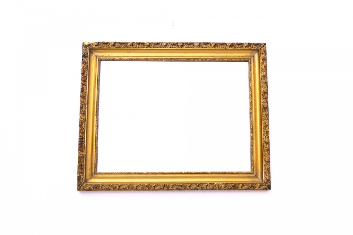 Złote lustro ścienne, Francja, lata 60. - 57574