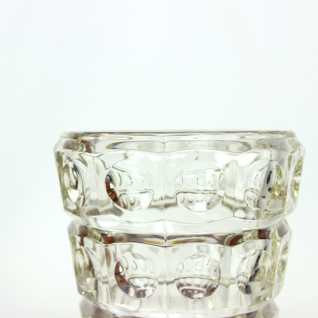 Wazon, transparentny, szkło, proj. F. Peceny, Hermanova Hut, Czechosłowacja, lata 60. - 91144