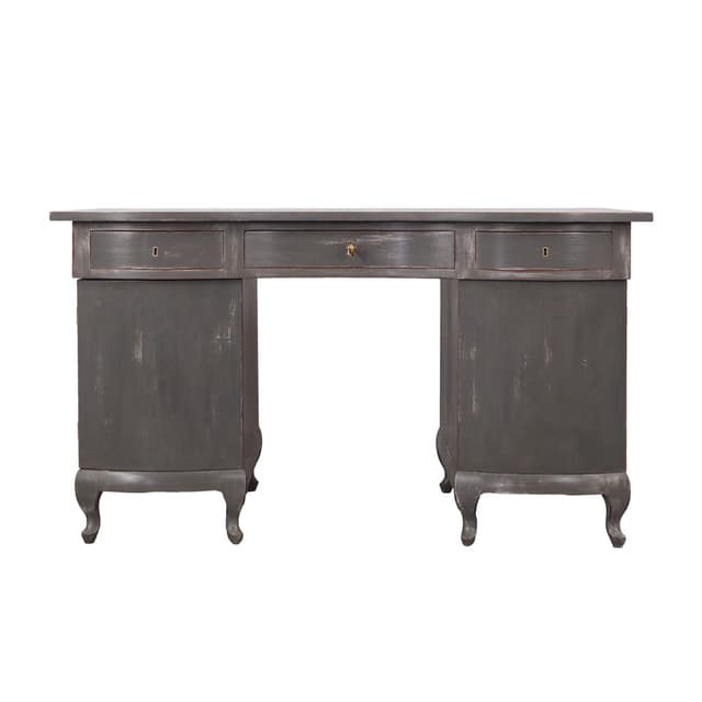 Biurko, ciemnoszary, mahoń, Dania, lata 60. - WYMIARY