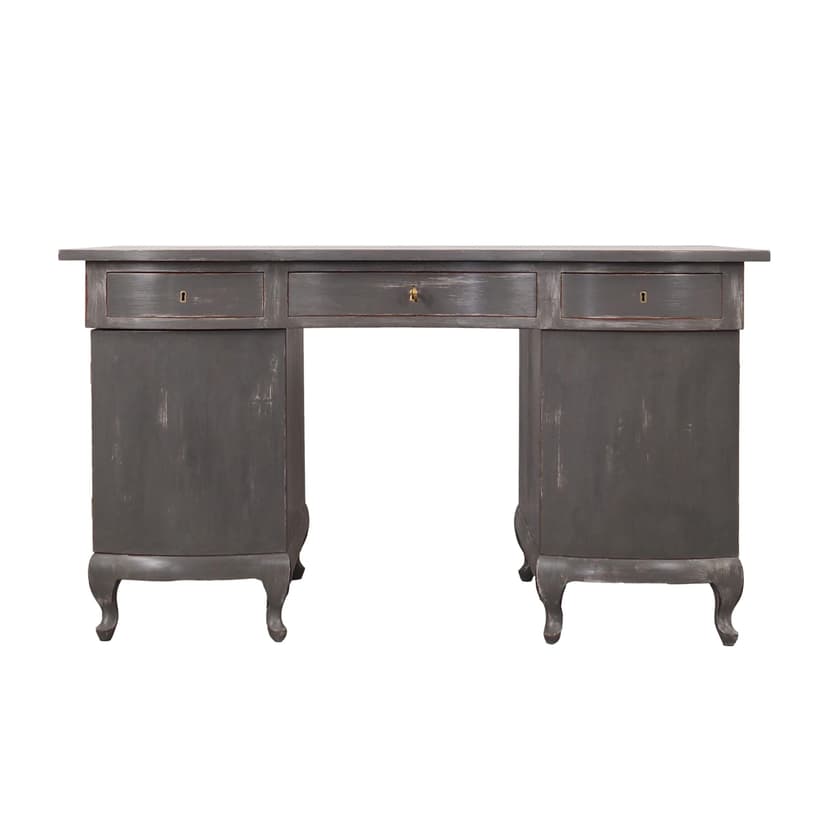 Biurko, ciemnoszary, mahoń, Dania, lata 60.