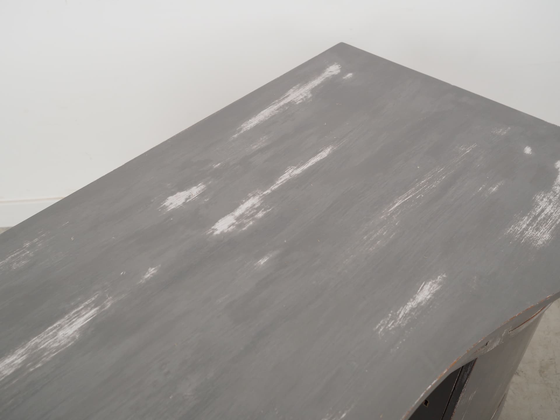 Biurko, ciemnoszary, mahoń, Dania, lata 60. - 78967