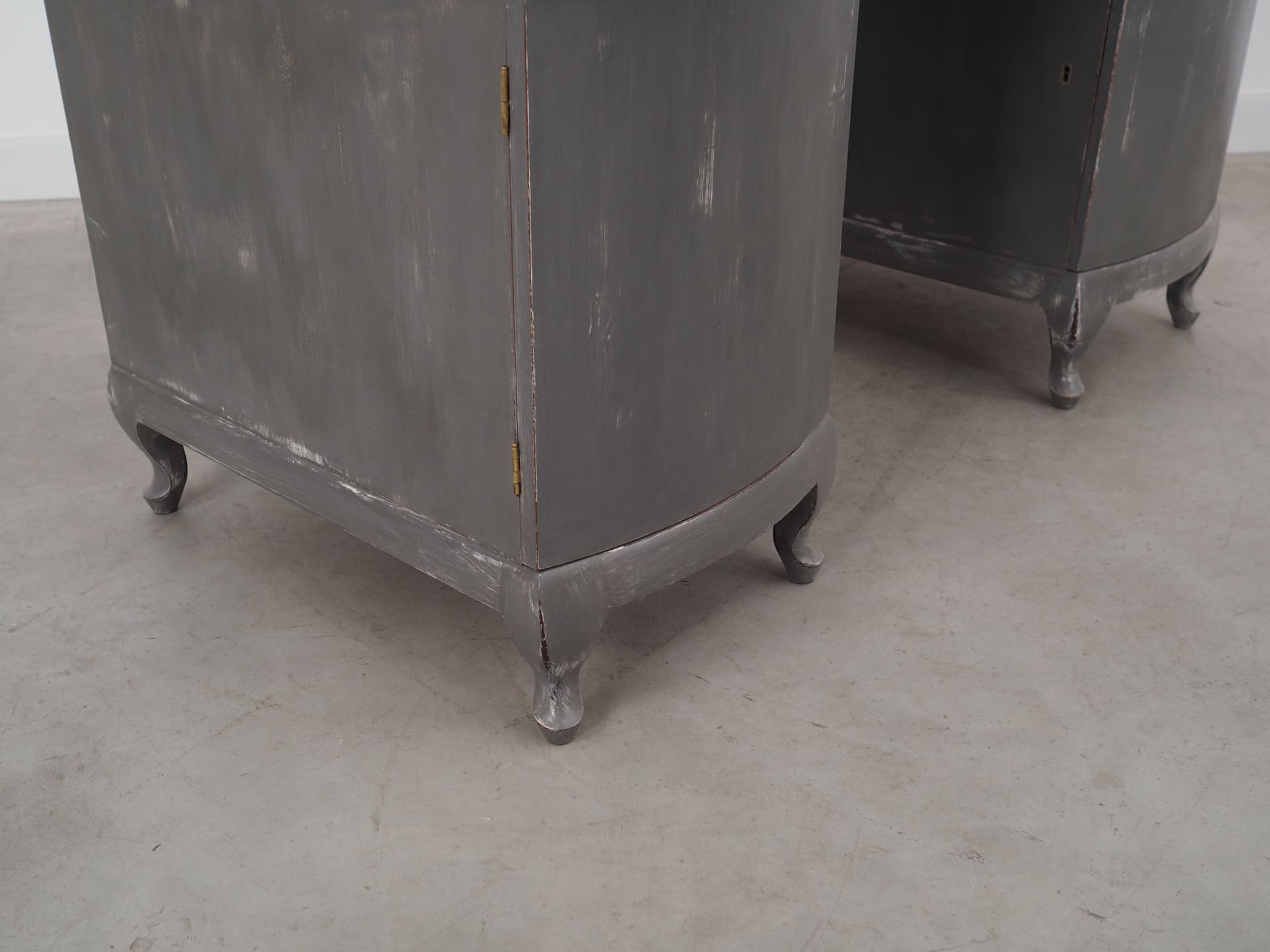 Biurko, ciemnoszary, mahoń, Dania, lata 60. - 78965