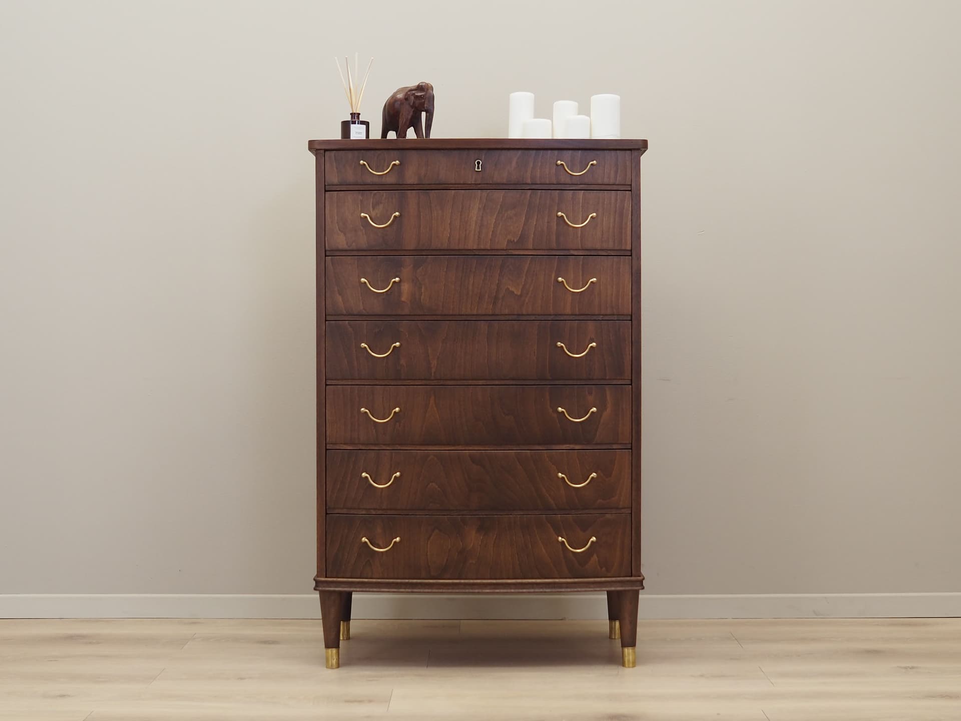 Cabinet, dark brown walnut, Denmark, 1960s. - 79028