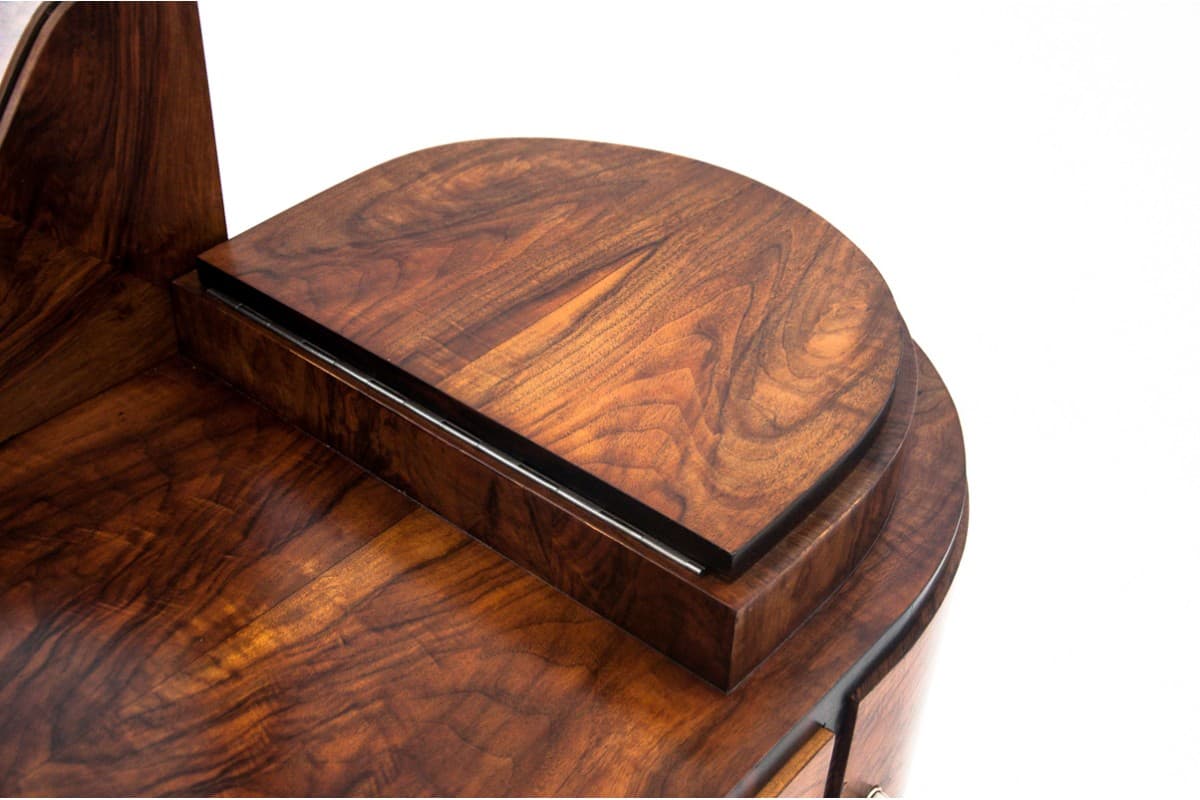 Orzechowa toaletka art deco, Włochy, lata 20. - 57592