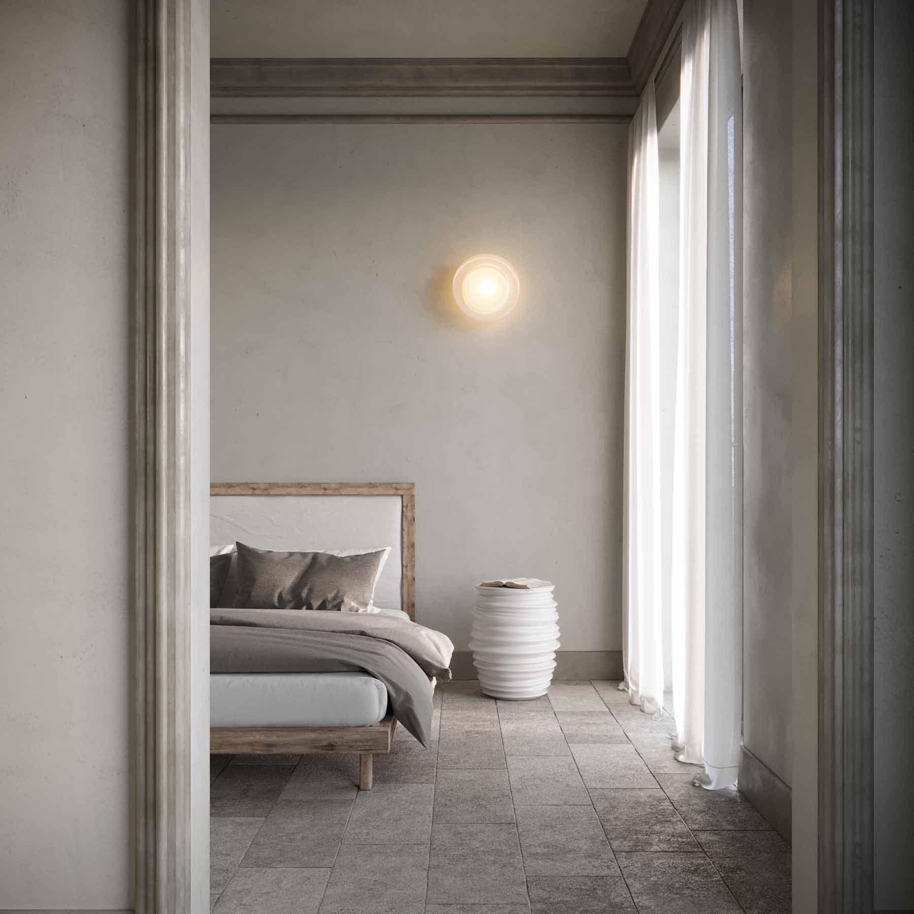 Plafon Mémoire, szkło, nikiel, Embassy Interiors - 80025